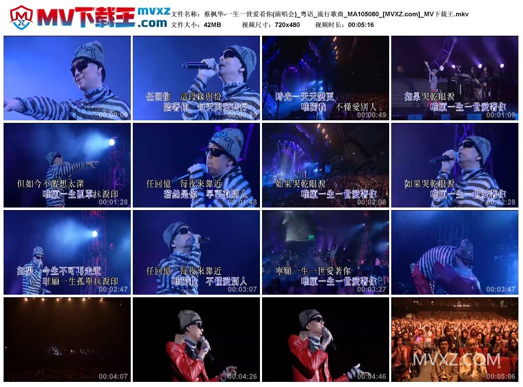 蔡枫华-一生一世爱着你(演唱会)_粤语_流行歌曲_MA105080